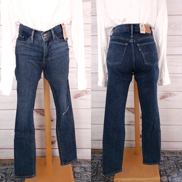 Levi's 311 Mid Rise Shaping Skinny Jean in Medium Wash Blue Size 27 NWT - Picture 2 of 12